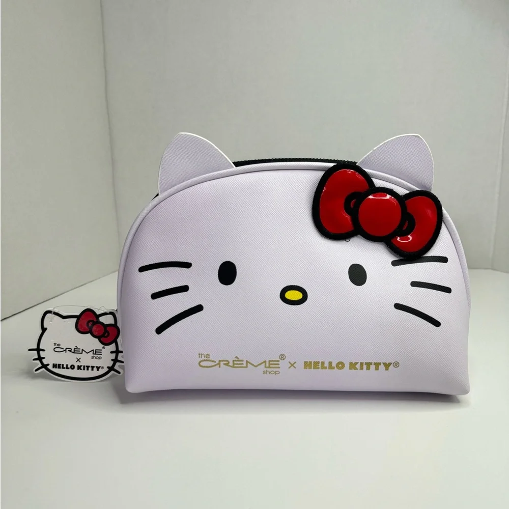 Hello Kitty x The Crème Shop Dome Makeup Travel Pouch (Red) - Picture 5 of 12